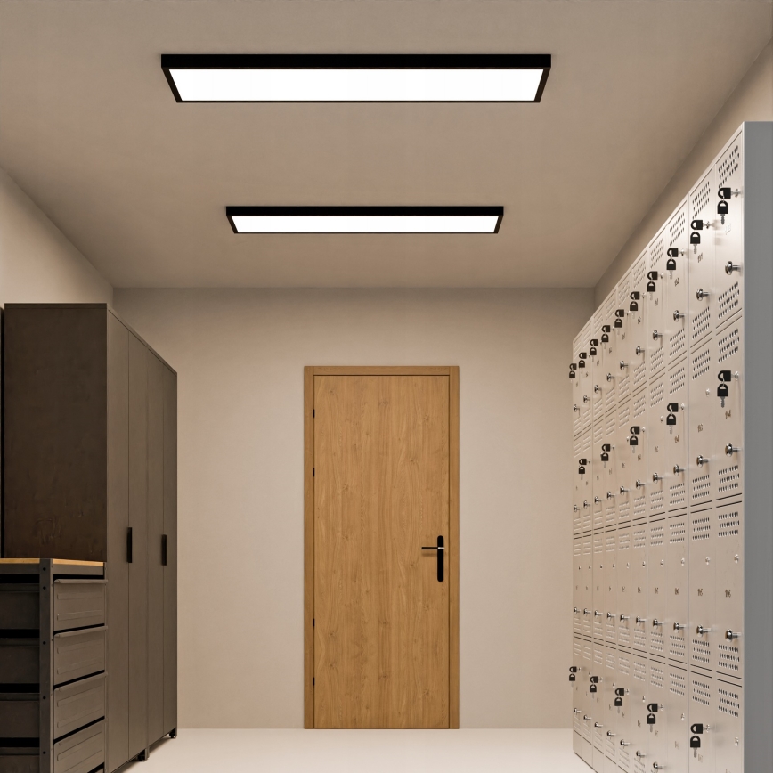 Накладна LED-панель 60W/230V 30×120 см, чорна
