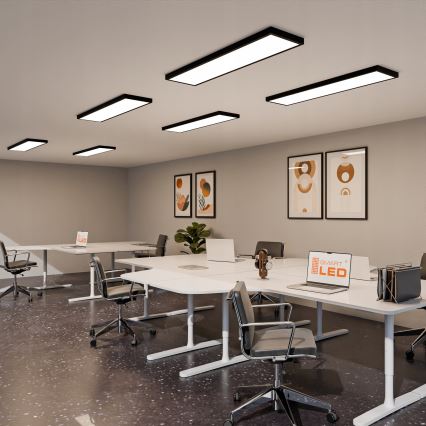 Накладна LED-панель 60W/230V 30×120 см, чорна