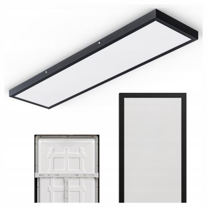 Накладна LED-панель 60W/230V 30×120 см, чорна