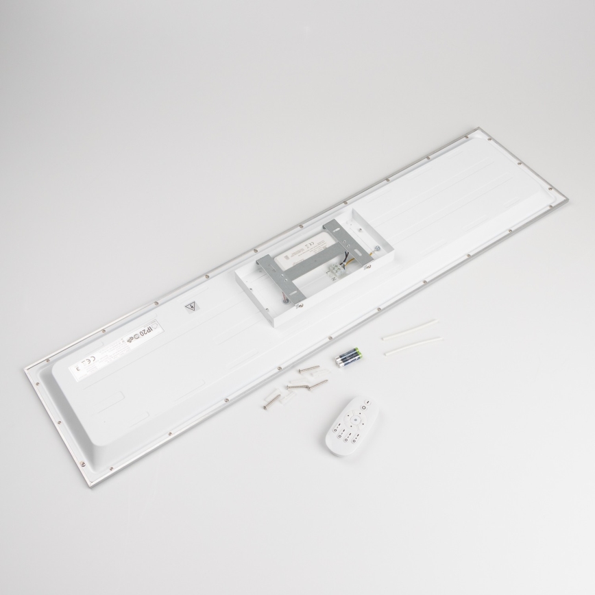 LED затемнювана накладна панель LED/32W/230V 2700-6500K 25x100 cm біла + пульт дистанційного керування