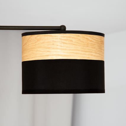 Накладна люстра ALBA, 3x E27, 15 Вт, 230 В, діаметр 66 см, чорна/коричнева