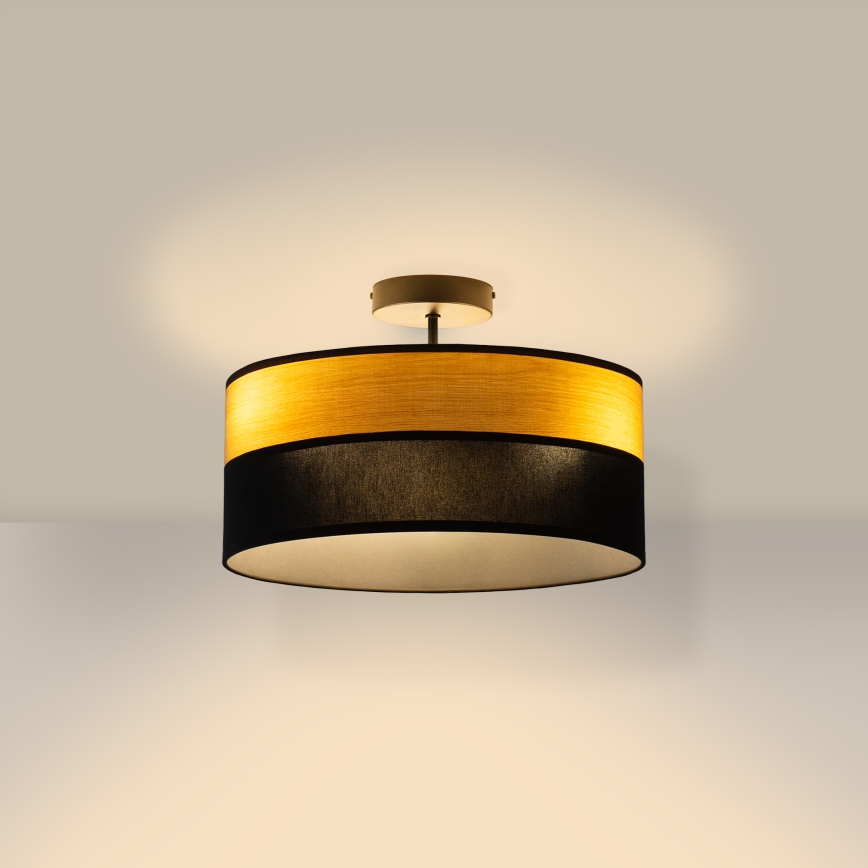 Накладна люстра ALBA 3xE27/15W/230V діам. 40 см чорна/коричнева