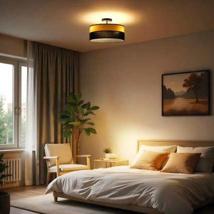 Накладна люстра ALBA 3xE27/15W/230V діам. 40 см чорна/коричнева