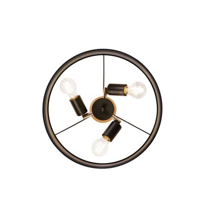 Накладна люстра ALBA 3xE27/15W/230V діаметр 40 см чорна/коричнева