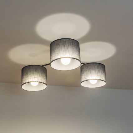 Накладна люстра ALBA 3xE27/15W/230V сіра