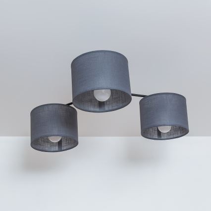 Накладна люстра ALBA 3xE27/15W/230V сіра