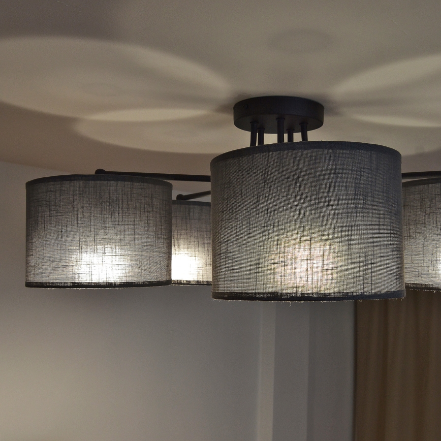 Накладна люстра ALBA 5xE27/15W/230V сіра