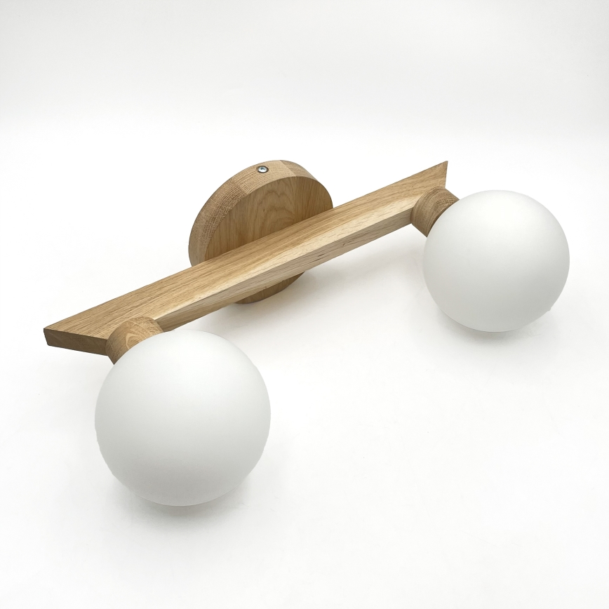 Накладна люстра ANTONIO 2xG9/5W/230V дуб/білий