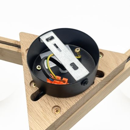 Накладна люстра ANTONIO 3xG9/5W/230V дуб/білий