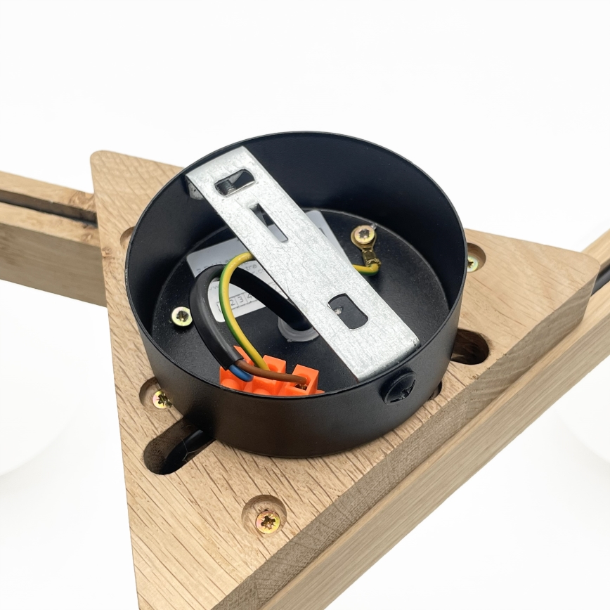 Накладна люстра ANTONIO 3xG9/5W/230V дуб/білий