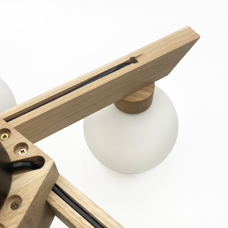 Накладна люстра ANTONIO 5xG9/5W/230V дуб/білий