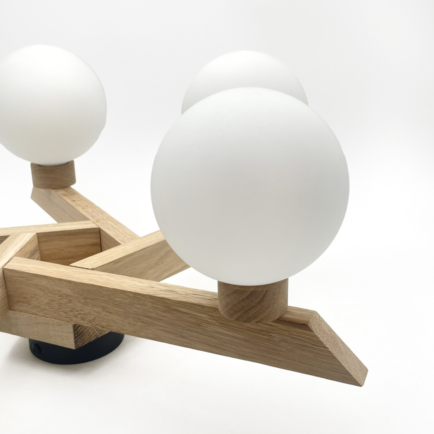 Накладна люстра ANTONIO 5xG9/5W/230V дуб/білий