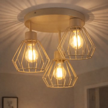 Накладна люстра AUDREY 3xE27/60W/230V бежева