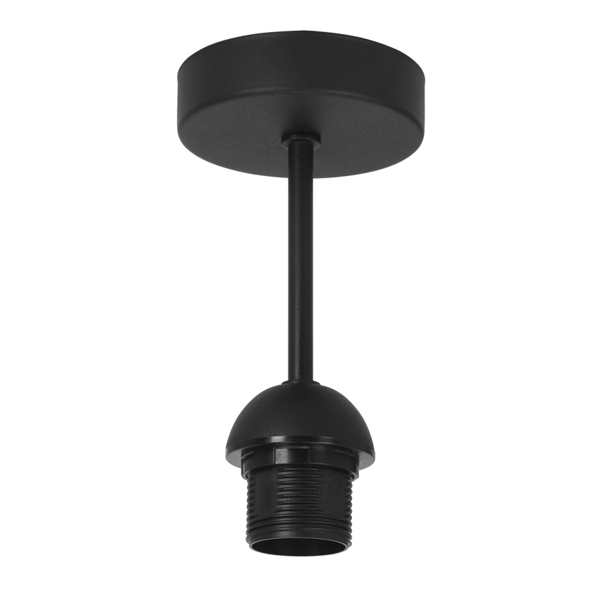 Накладна люстра BORHO 1xE27/60W/230V діаметр 40 см чорна/джут