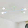 Накладна люстра CAMBRIDGE 4xE27/15W/230V зелена/синя