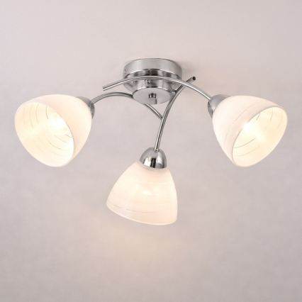 Накладна люстра CLARA 3xE27/15W/230V полірований хром