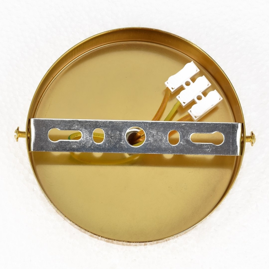 Накладна люстра CRISTAL 5xE14/10W/230V чорна/золота