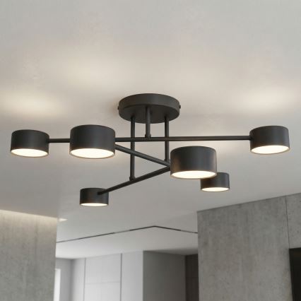 Накладна люстра HALO 6xGX53/10W/230V чорна