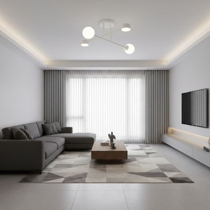 Накладна люстра HOLON 2xG9/8W/230V + 2xGX53/12W біла