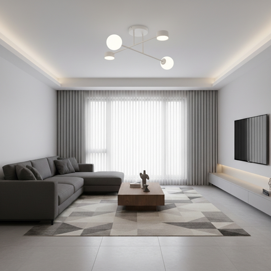 Накладна люстра HOLON 2xG9/8W/230V + 2xGX53/12W біла