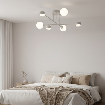 Накладна люстра HOLON 3xG9/8W/230V + 3xGX53/12W сіра