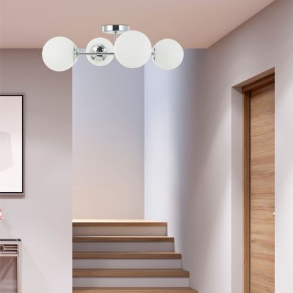Накладна люстра MADDIE 4xE14/5W/230V глянцевий хром