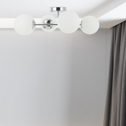 Накладна люстра MADDIE 4xE14/5W/230V глянцевий хром