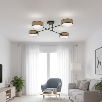 Накладна люстра MAGA 4xE14/10W/230V бежева