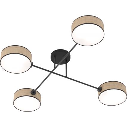 Накладна люстра MAGA 4xE14/10W/230V бежева