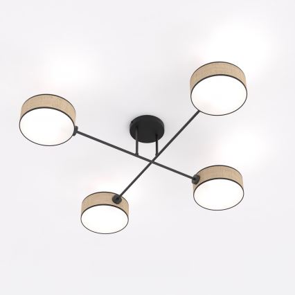 Накладна люстра MAGA 4xE14/10W/230V бежева