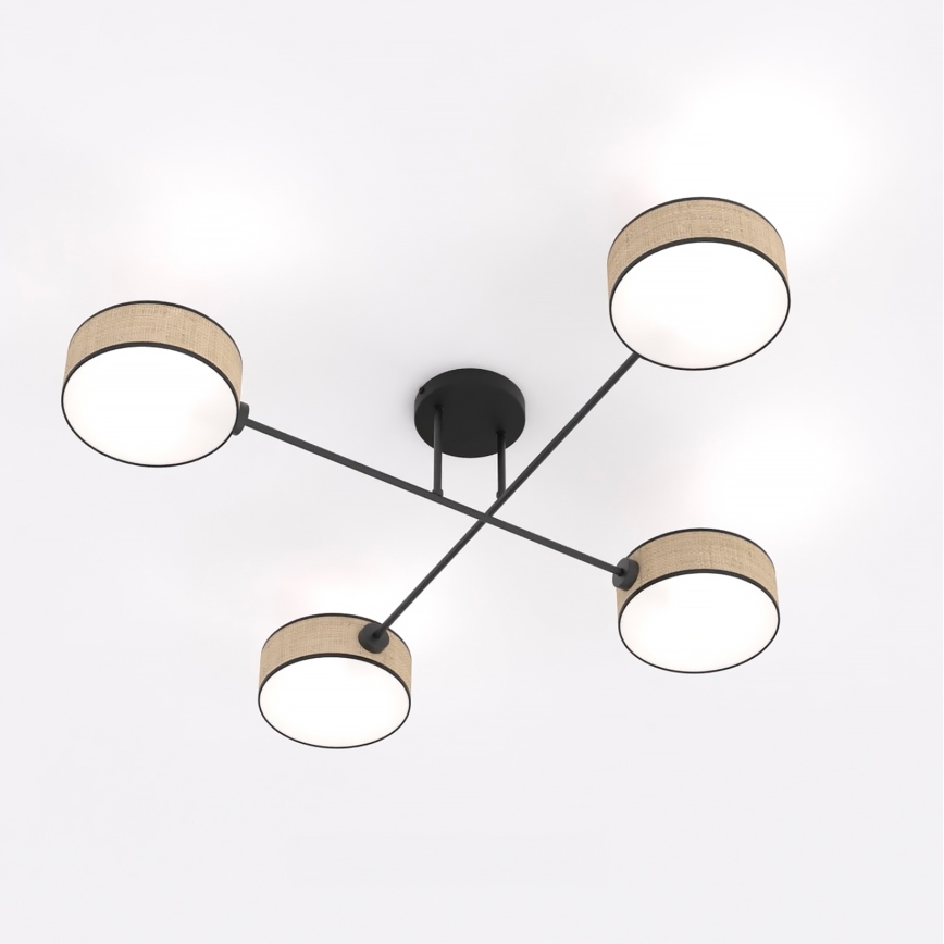 Накладна люстра MAGA 4xE14/10W/230V бежева