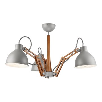 Накладна люстра MARCELLO 3xE27/60W/230V бук