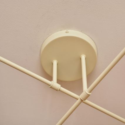 Накладна люстра MOON 4xE27/15W/230V кремова