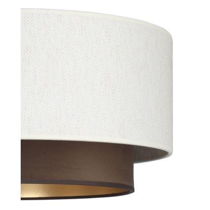 Накладна люстра NATIA 1xE27/60W/230V, діаметр 45 см, біла/коричнева