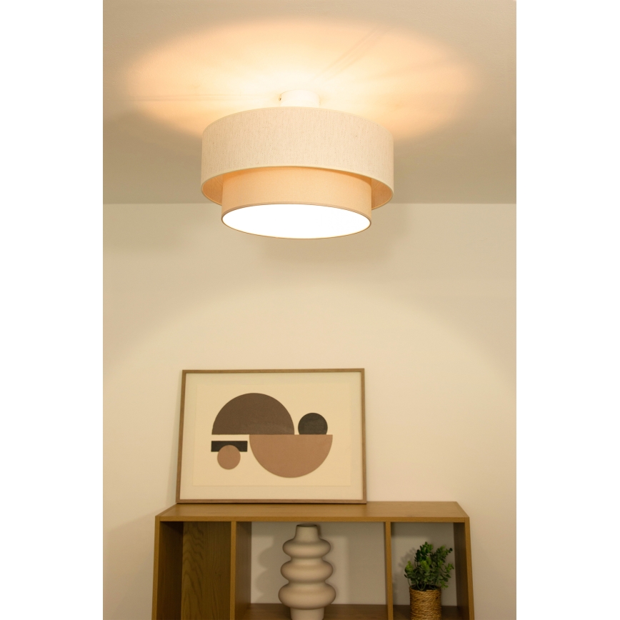 Накладна люстра NATIA 1xE27/60W/230V, діаметр 45 см, кремова