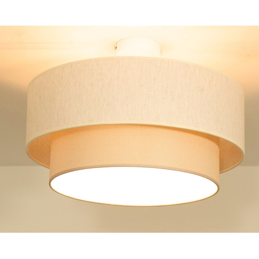 Накладна люстра NATIA 1xE27/60W/230V, діаметр 45 см, кремова
