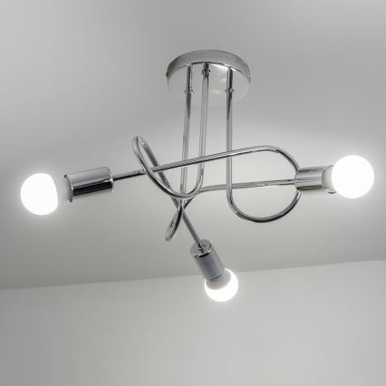 Накладна люстра OXFORD 3xE27/15W/230V глянцевий хром