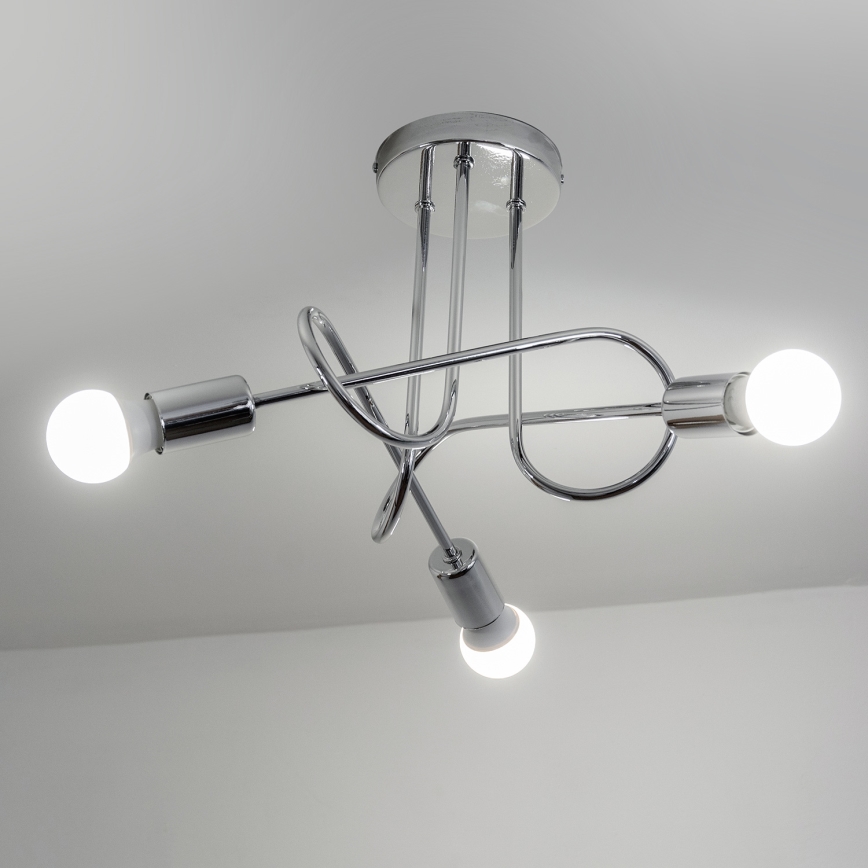 Накладна люстра OXFORD 3xE27/15W/230V глянцевий хром