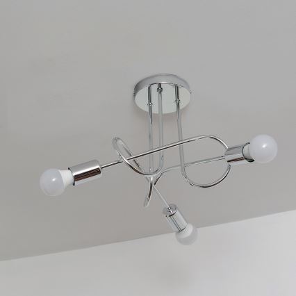 Накладна люстра OXFORD 3xE27/15W/230V глянцевий хром