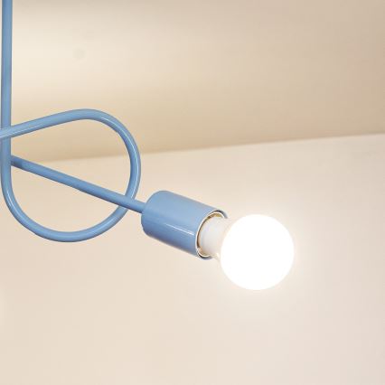 Накладна люстра OXFORD 3xE27/15W/230V синя