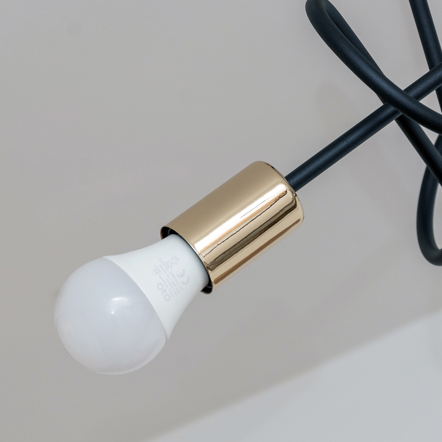 Накладна люстра OXFORD 3xE27/15W/230V золота/чорна