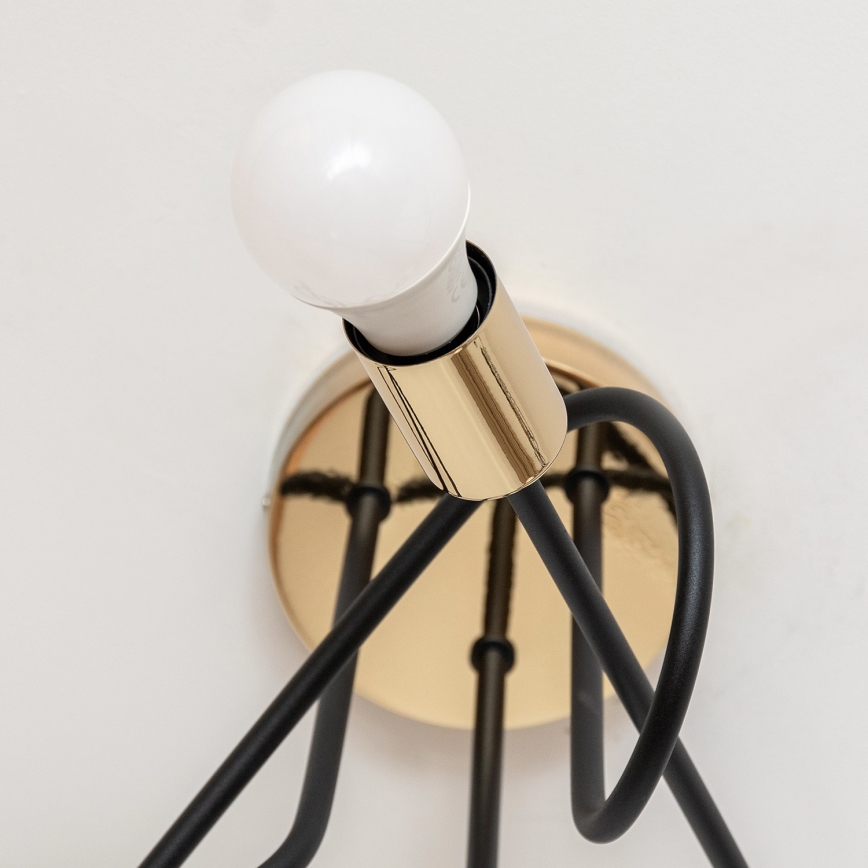 Накладна люстра OXFORD 3xE27/15W/230V золота/чорна