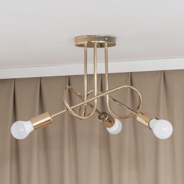 Накладна люстра OXFORD 3xE27/15W/230V золота