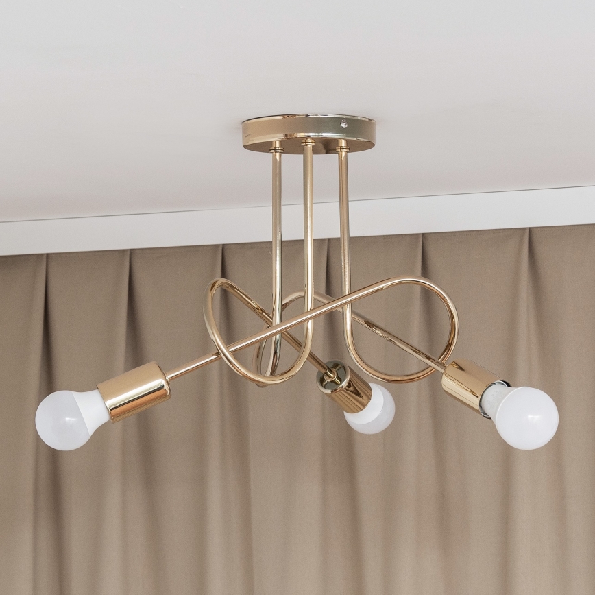 Накладна люстра OXFORD 3xE27/15W/230V золота