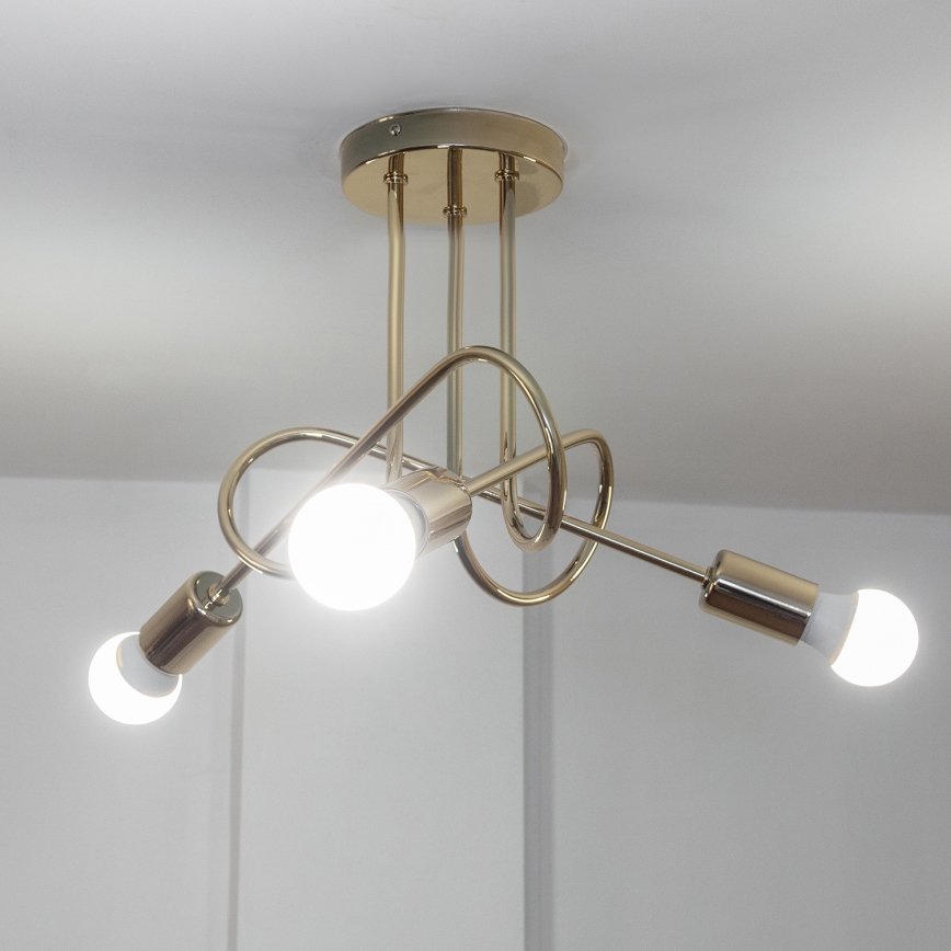 Накладна люстра OXFORD 3xE27/15W/230V золота