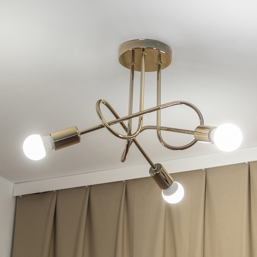 Накладна люстра OXFORD 3xE27/15W/230V золота