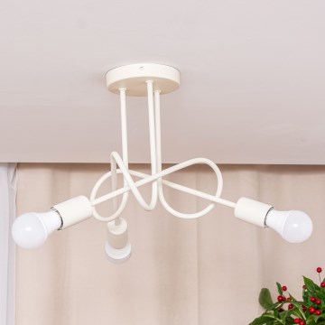Накладна люстра OXFORD 3xE27/15W/230V кремова