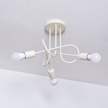 Накладна люстра OXFORD 3xE27/15W/230V кремова