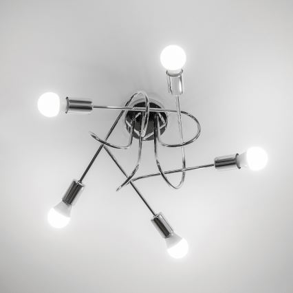 Накладна люстра OXFORD 5xE27/15W/230V, глянсовий хром