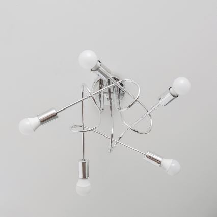 Накладна люстра OXFORD 5xE27/15W/230V, глянсовий хром